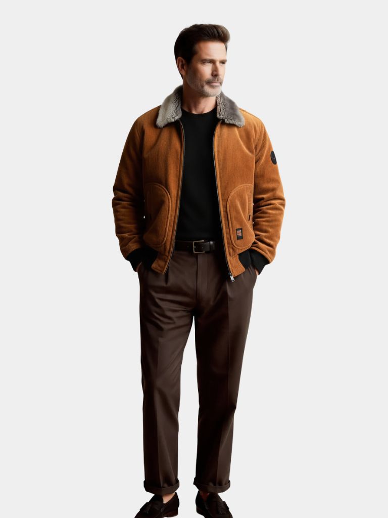 Thermal Windbreaker Corduroy Jacket - CAAYWORLD CAAYWORLD
