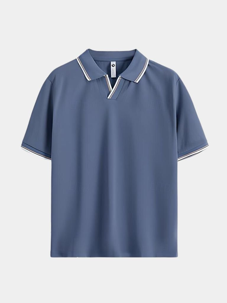 Timeless Black V-Neck Polo - CAAYWORLD CAAYWORLD