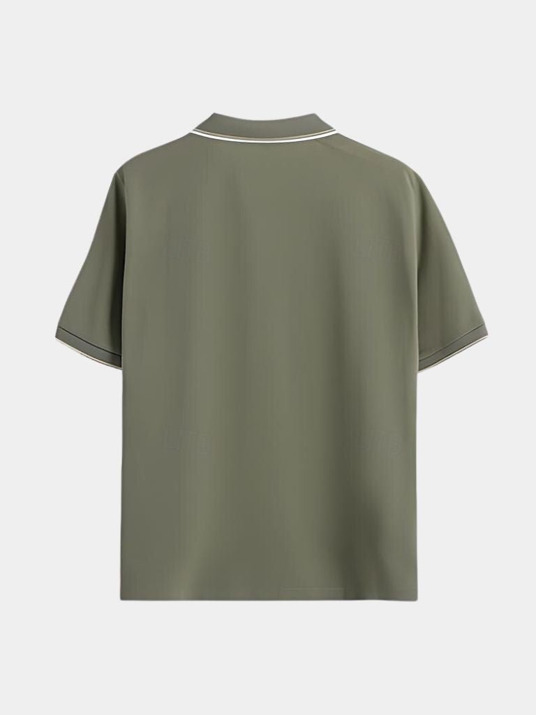 Timeless Black V-Neck Polo - CAAYWORLD CAAYWORLD