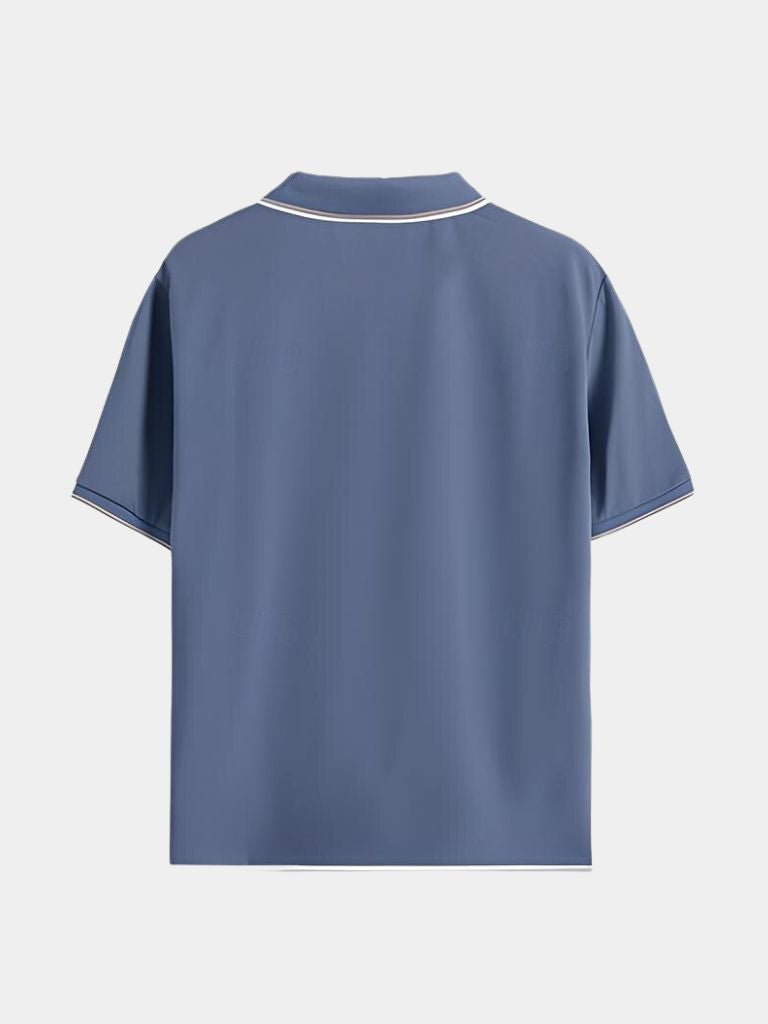 Timeless Black V-Neck Polo - CAAYWORLD CAAYWORLD