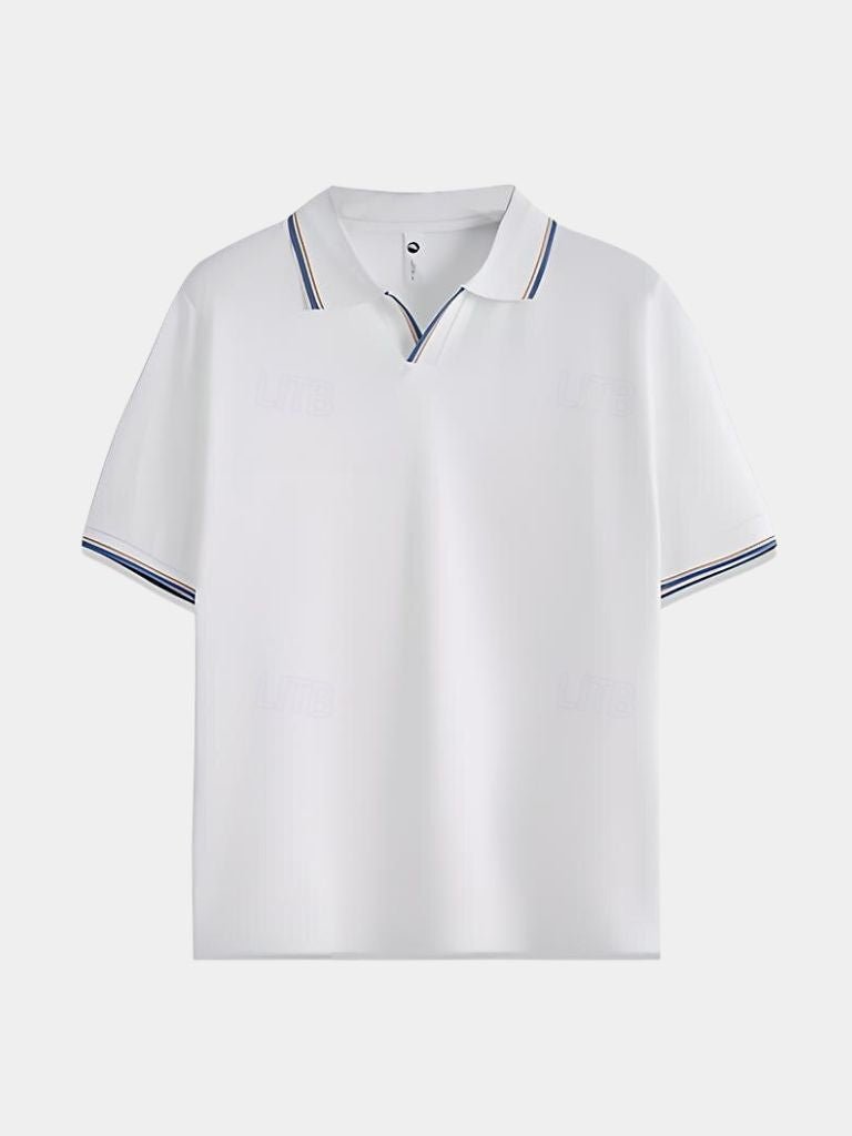 Timeless Black V-Neck Polo - CAAYWORLD CAAYWORLD