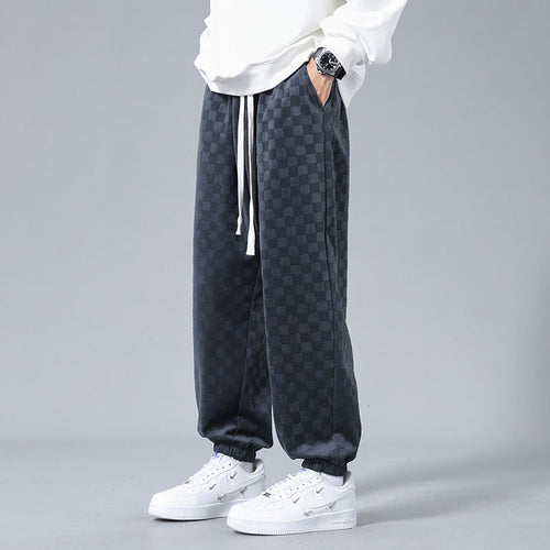 Tone-On-Tone Checked - Joggers CAAYWORLD MEN