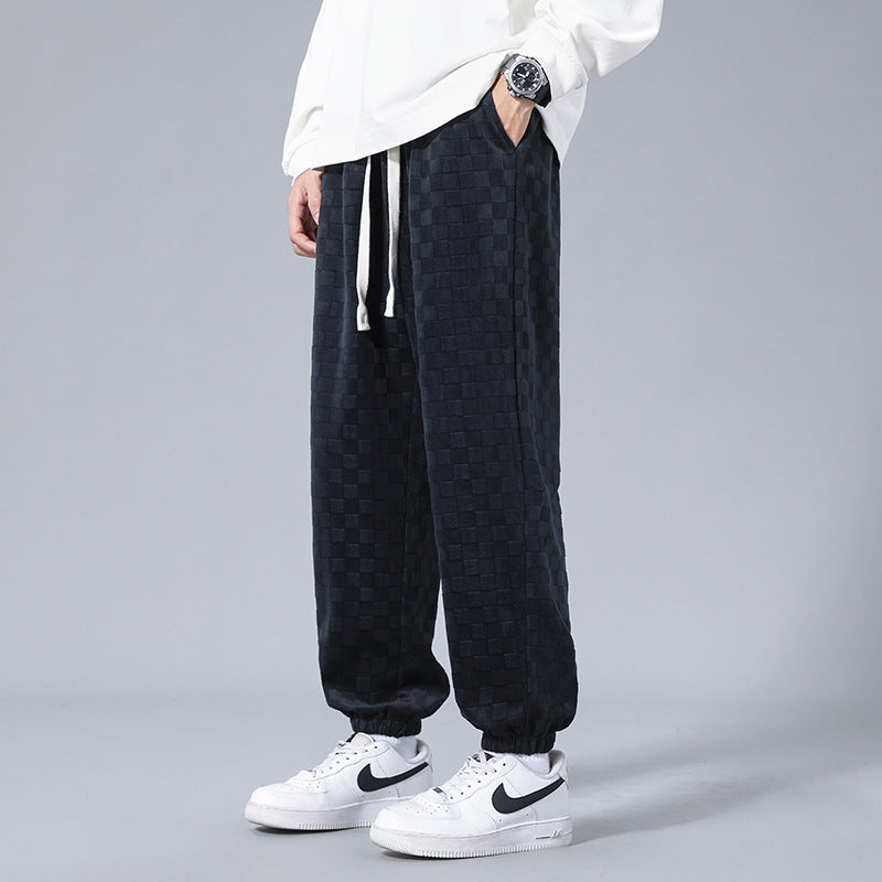Tone-On-Tone Checked - Joggers CAAYWORLD MEN