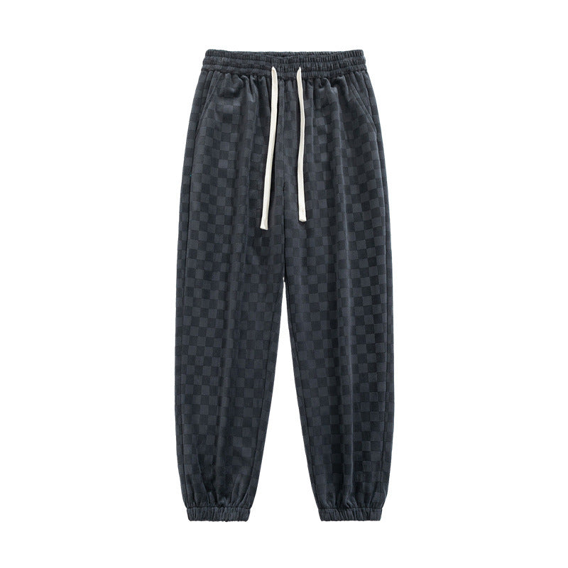 Tone-On-Tone Checked - Joggers CAAYWORLD MEN