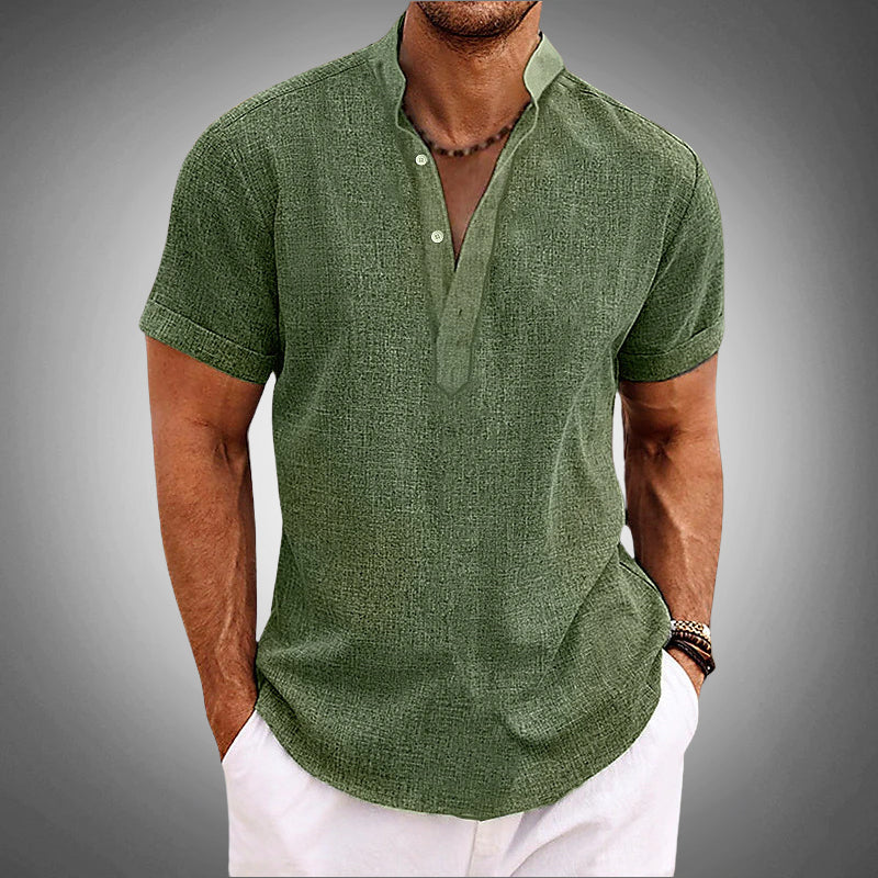 Tropical Print Short Sleeve - Shirt CAAYWORLD MEN
