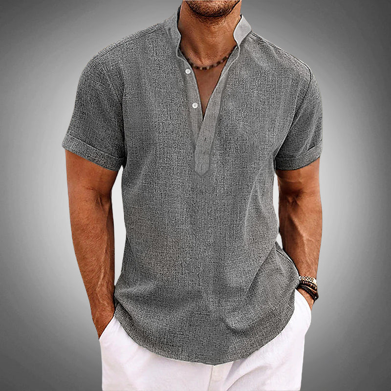 Tropical Print Short Sleeve - Shirt CAAYWORLD MEN
