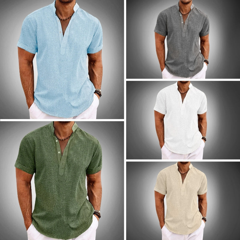 Tropical Print Short Sleeve - Shirt CAAYWORLD MEN
