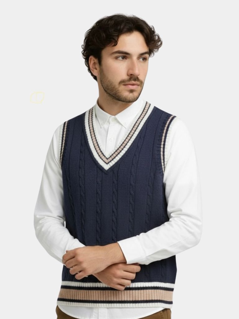V Neck Elegant Knit Vest - CAAYWORLD CAAYWORLD