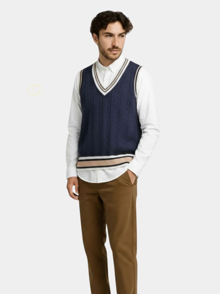 V Neck Elegant Knit Vest - CAAYWORLD CAAYWORLD