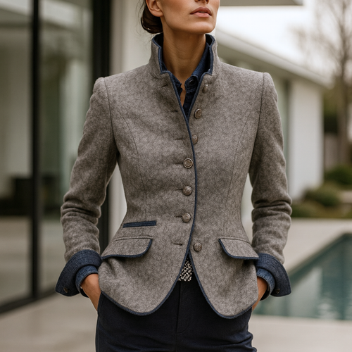 Valerie - Elegant High-Neck Cardigan CAAYWORLD WOMEN