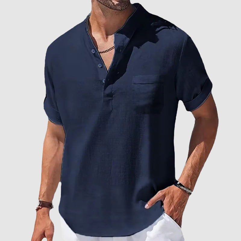 Valiente Cotton Henley - T-Shirt CAAYWORLD MEN