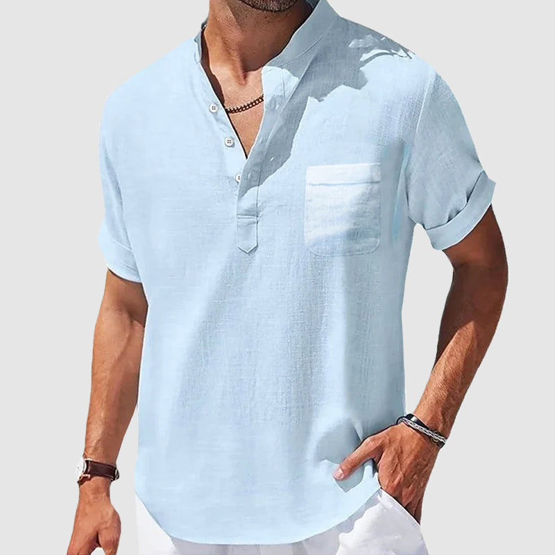 Valiente Cotton Henley - T-Shirt CAAYWORLD MEN