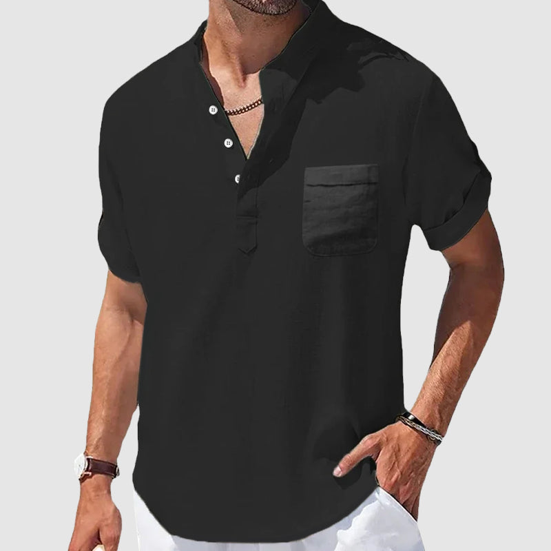 Valiente Cotton Henley - T-Shirt CAAYWORLD MEN