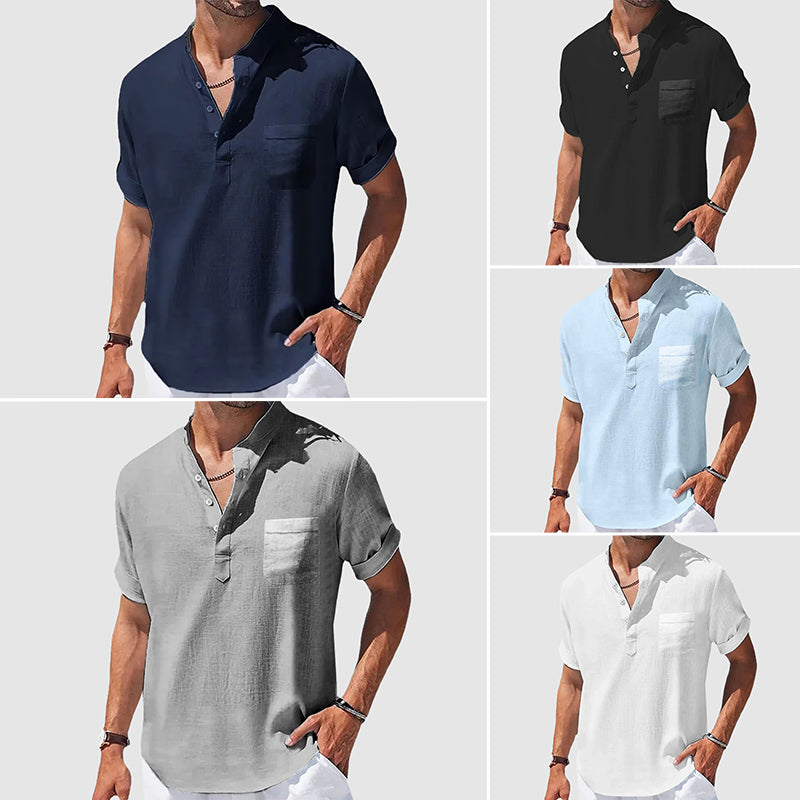 Valiente Cotton Henley - T-Shirt CAAYWORLD MEN