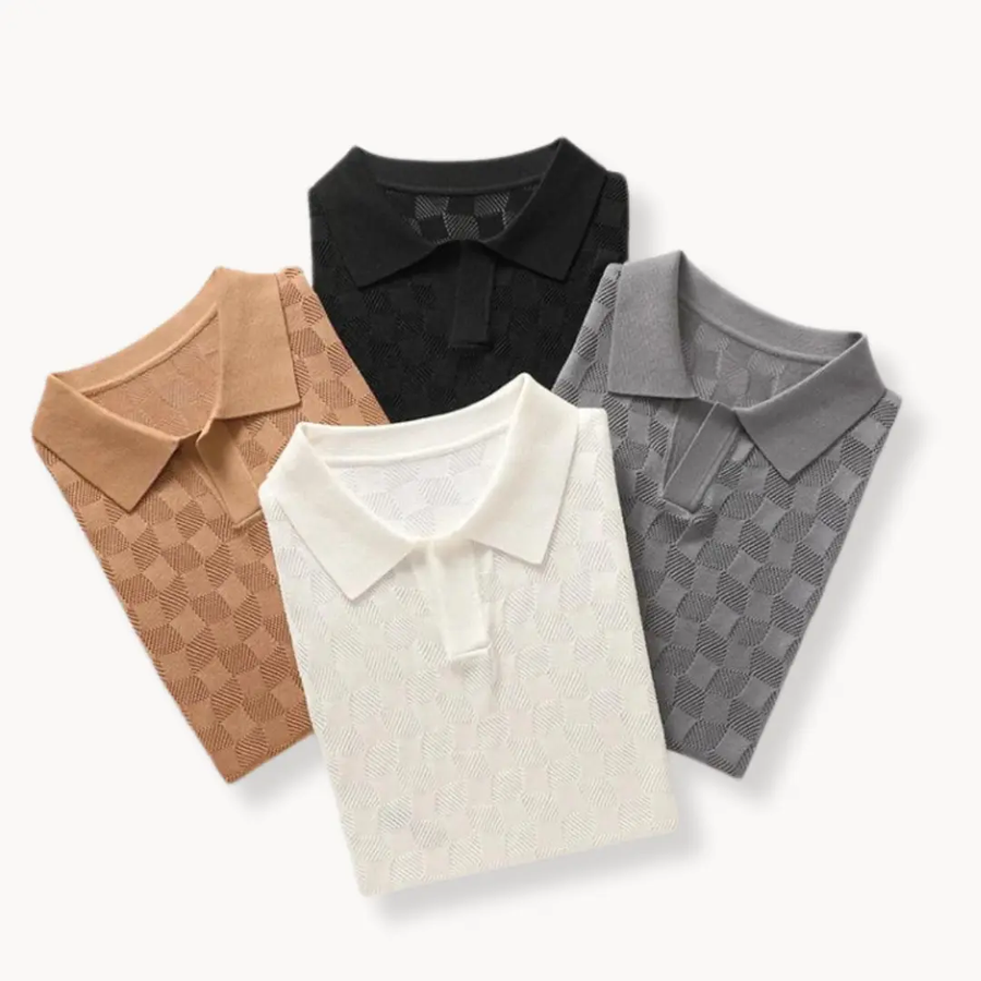 Vance Silk Polo - Polo Shirt CAAYWORLD