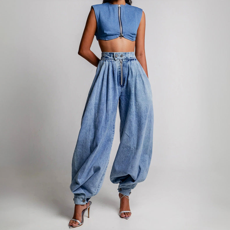 Verona Denim Harem - Pants CAAYWORLD