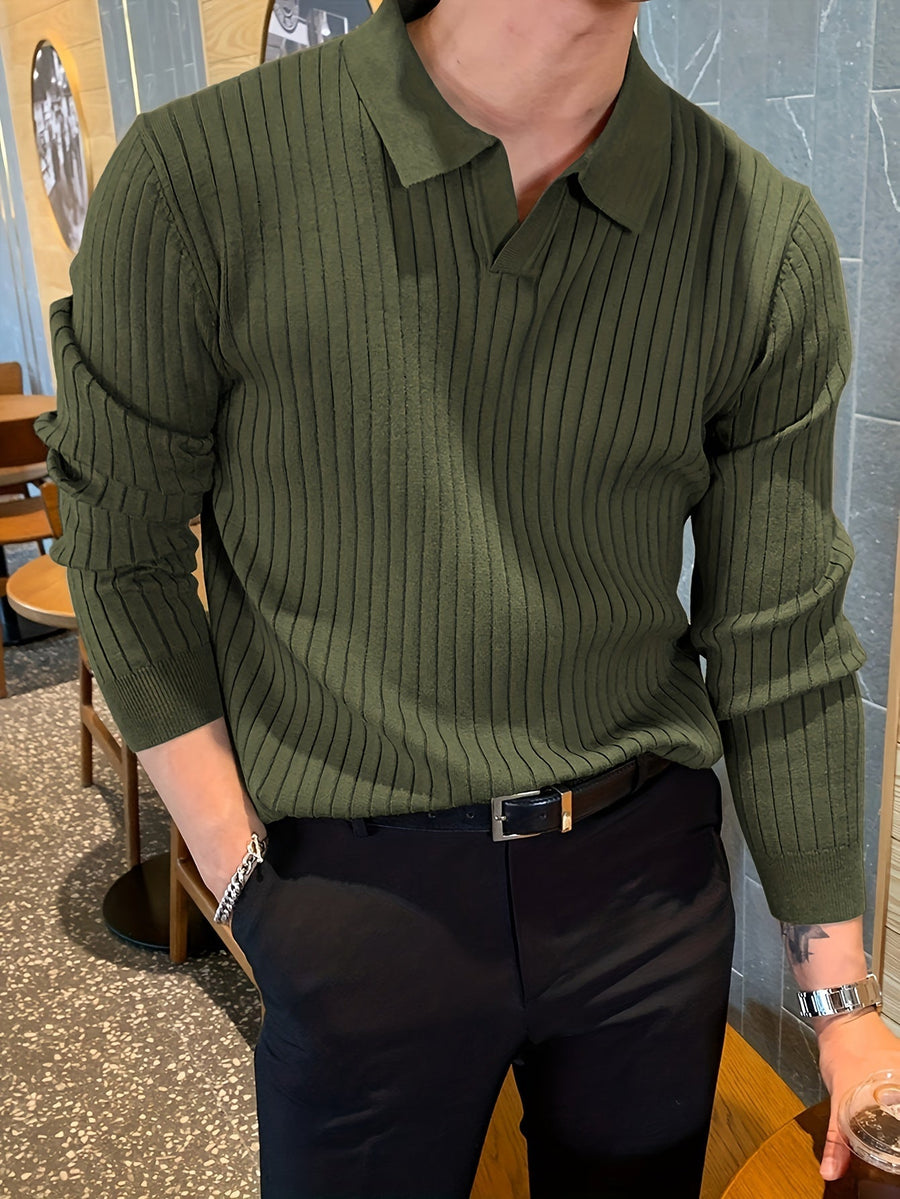 Vienna Ribbed Knit - Polo CAAYWORLD MEN