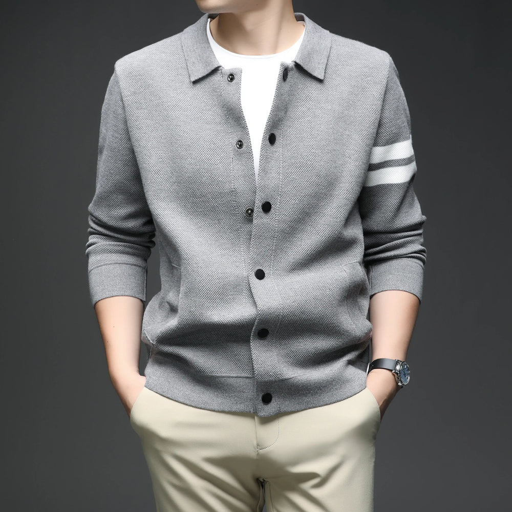 Vienna Striped Knit - Cardigan CASA LARO MEN