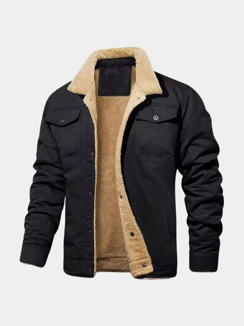 Vintage Fleece Bomber Jacket - CAAYWORLD CAAYWORLD