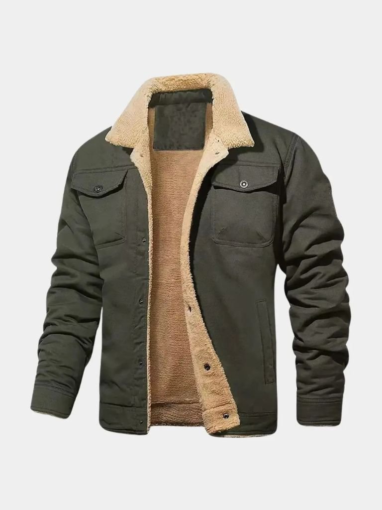 Vintage Fleece Bomber Jacket - CAAYWORLD CAAYWORLD