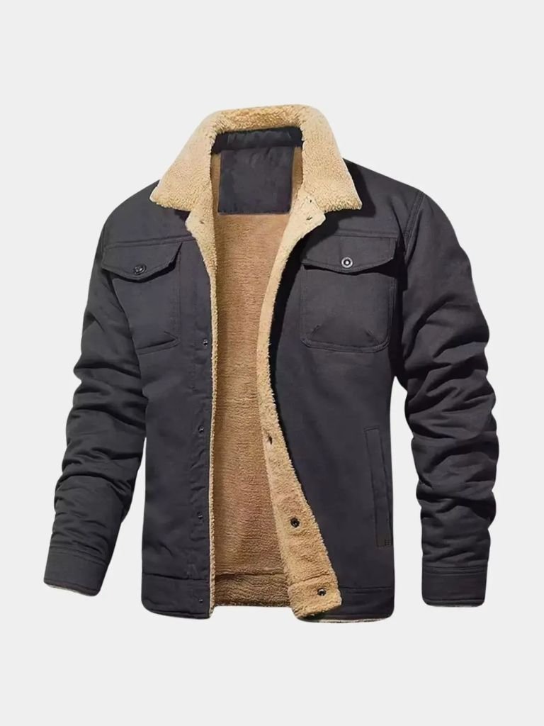 Vintage Fleece Bomber Jacket - CAAYWORLD CAAYWORLD