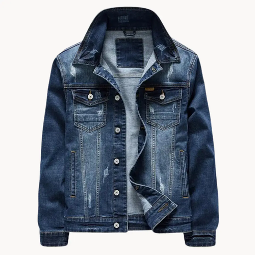 Vintage Washed Blue Denim - Jacket CAAYWORLD