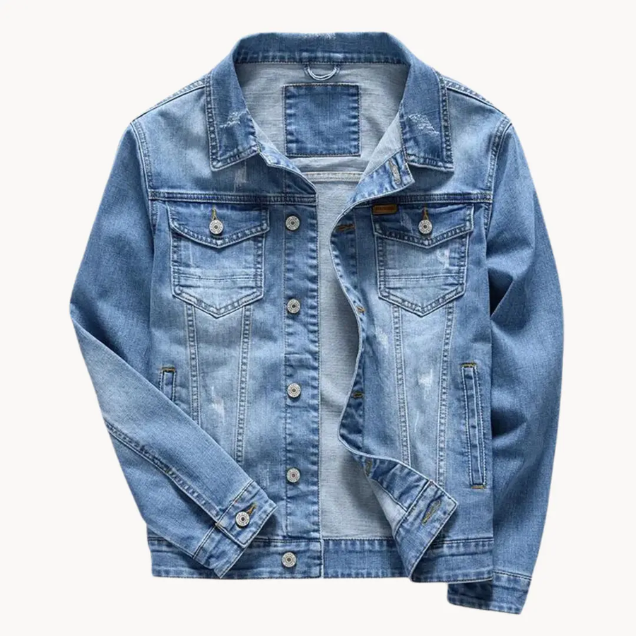 Vintage Washed Blue Denim - Jacket CAAYWORLD