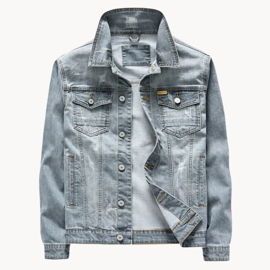 Vintage Washed Blue Denim - Jacket CAAYWORLD