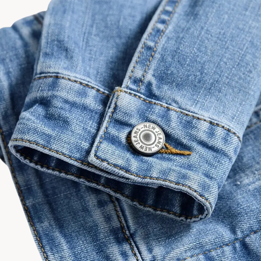 Vintage Washed Blue Denim - Jacket CAAYWORLD