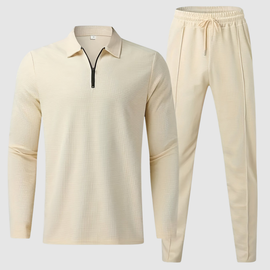Waffle Knit Leisure - Two-Piece Set CAAYWORLD MEN