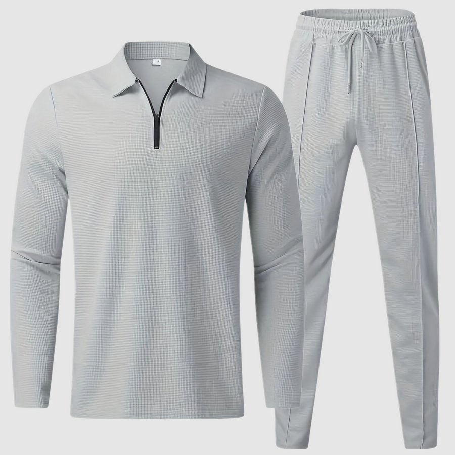 Waffle Knit Leisure - Two-Piece Set CAAYWORLD MEN