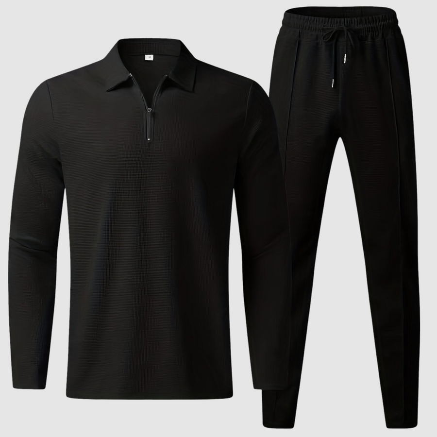 Waffle Knit Leisure - Two-Piece Set CAAYWORLD MEN