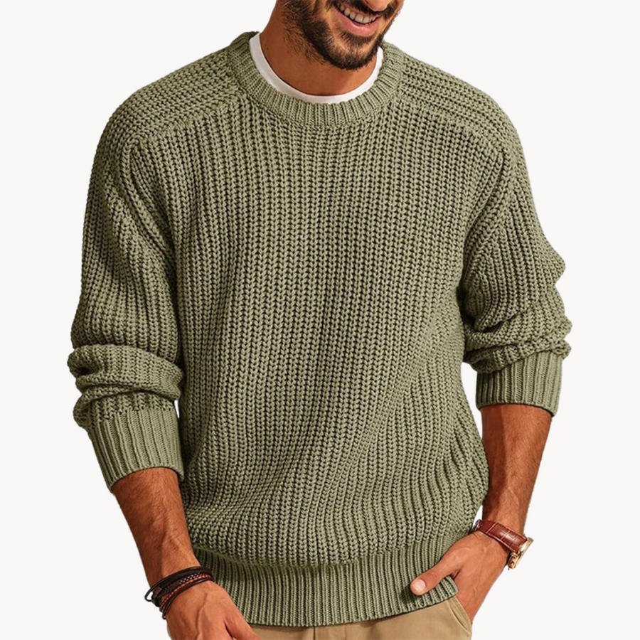 Waffle Knit Pullover - Sweater CAAYWORLD MEN