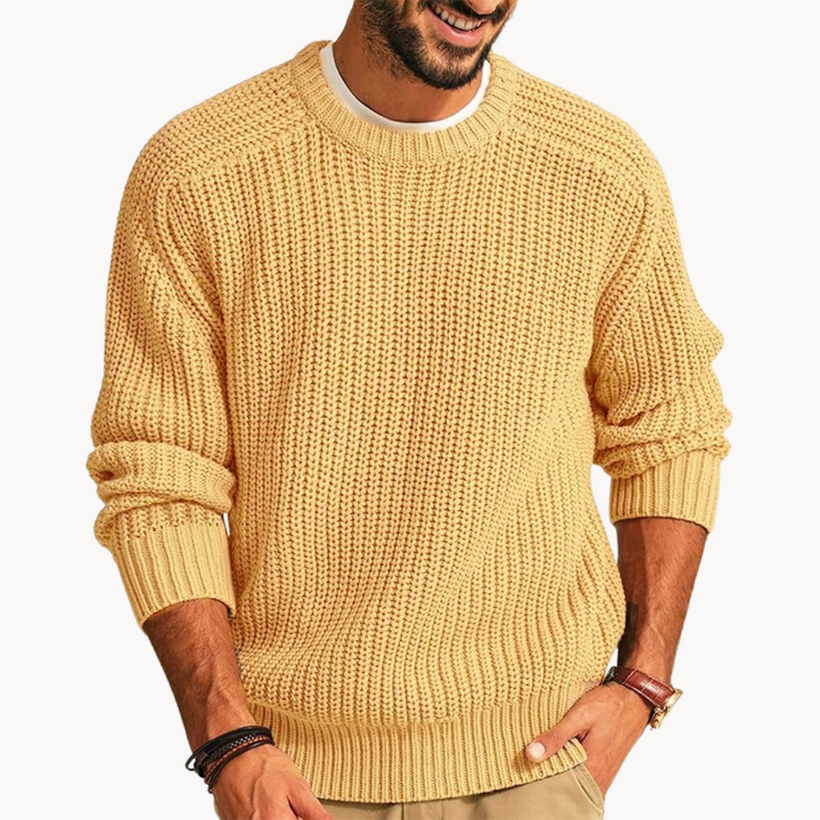 Waffle Knit Pullover - Sweater CAAYWORLD MEN