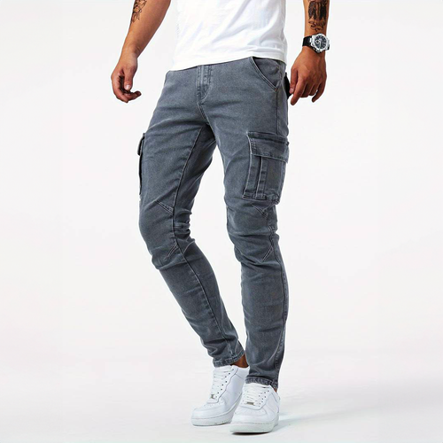 Washed Denim Cargo - Jeans CAAYWORLD MEN