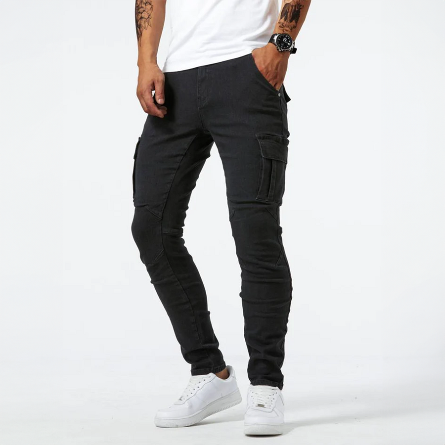 Washed Denim Cargo - Jeans CAAYWORLD MEN