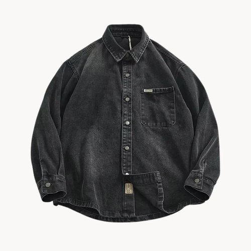 Washed Indigo Denim Western - Shirt CAAYWORLD