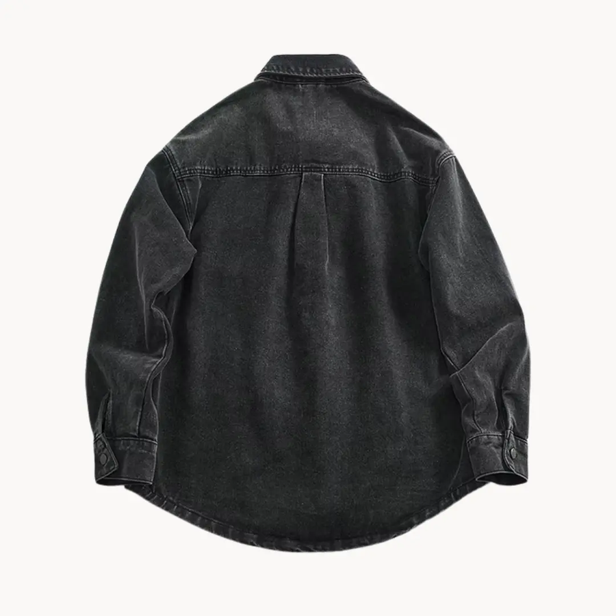Washed Indigo Denim Western - Shirt CAAYWORLD
