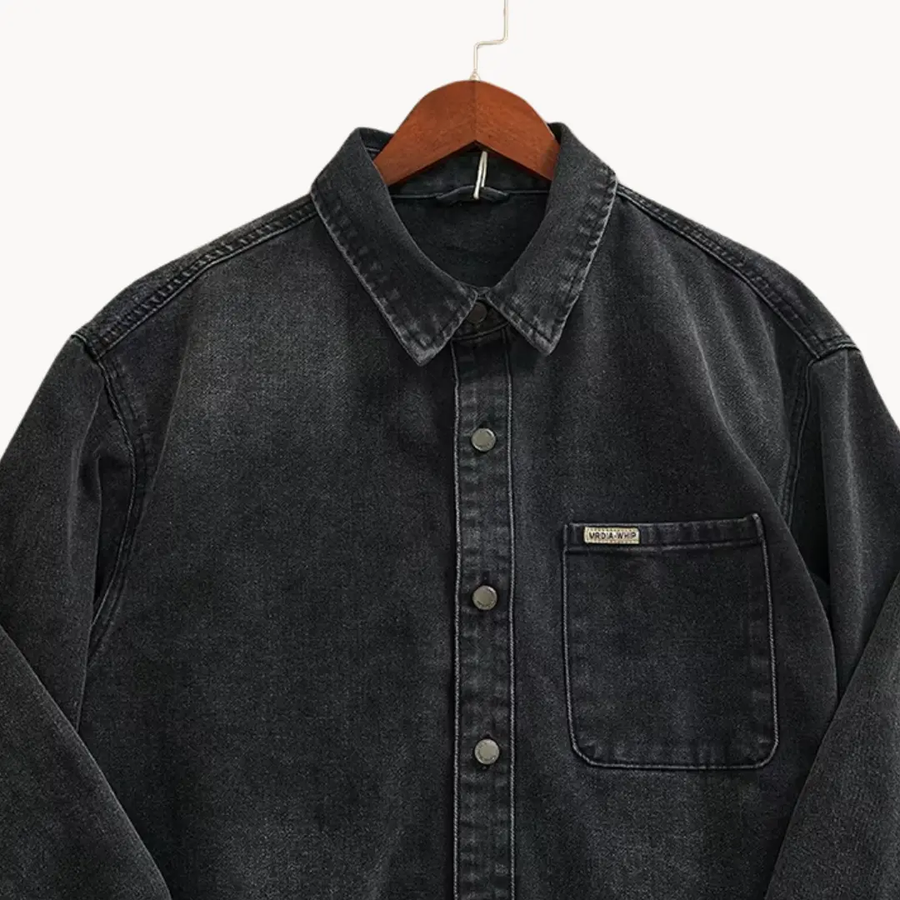 Washed Indigo Denim Western - Shirt CAAYWORLD