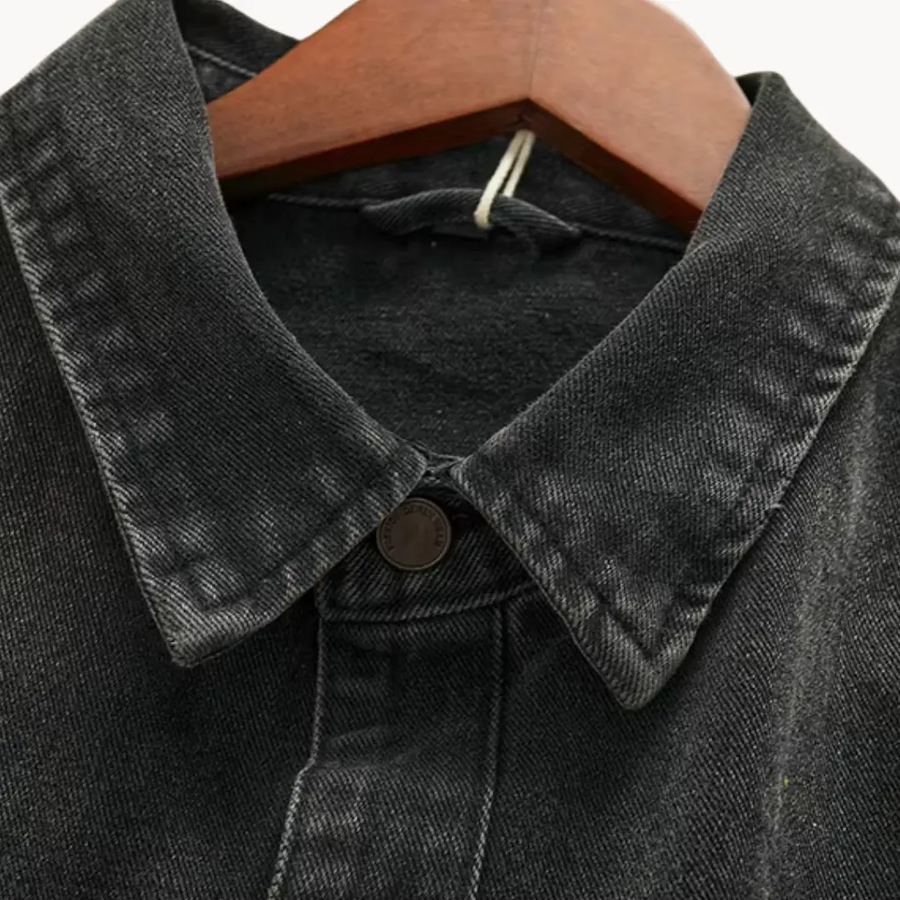 Washed Indigo Denim Western - Shirt CAAYWORLD