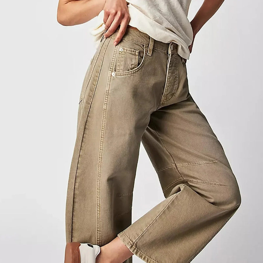 Wide-Leg Denim - Jeans CAAYWORLD