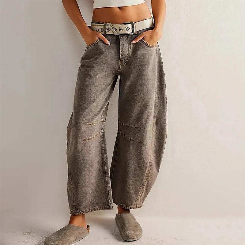Wide-Leg Denim - Jeans CAAYWORLD