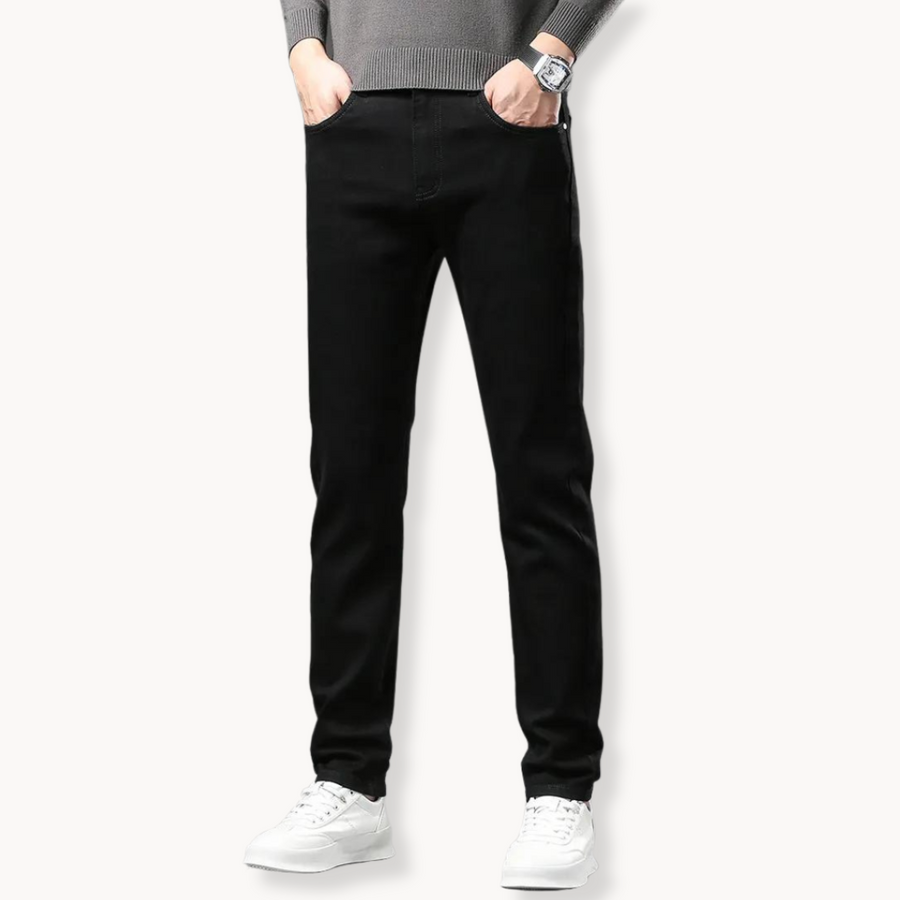 Winter Fleece-Lined Straight - Jeans CAAYWORLD MEN