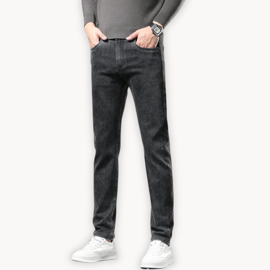 Winter Fleece-Lined Straight - Jeans CAAYWORLD MEN