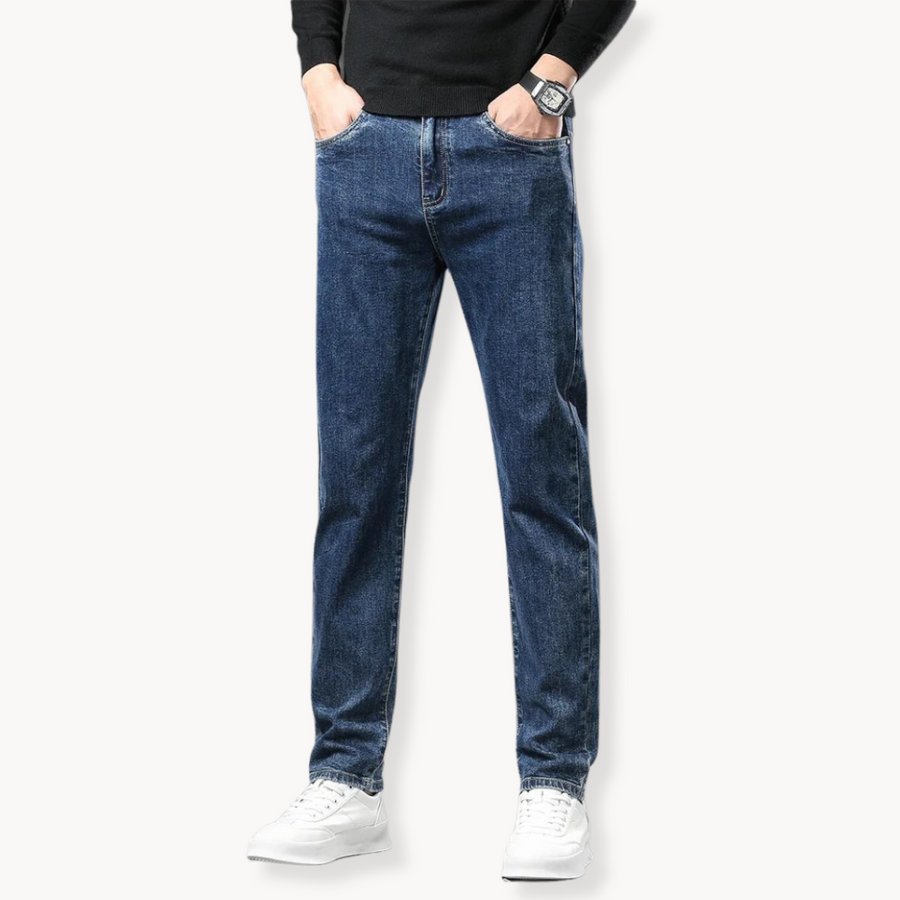 Winter Fleece-Lined Straight - Jeans CAAYWORLD MEN