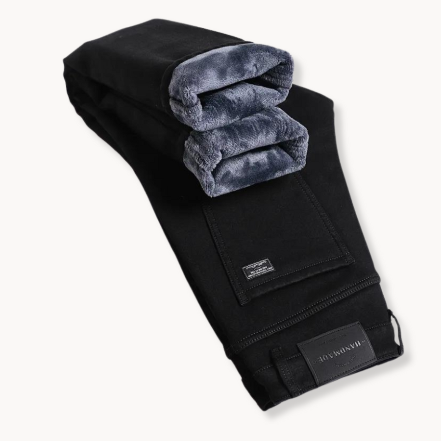 Winter Fleece-Lined Straight - Jeans CAAYWORLD MEN
