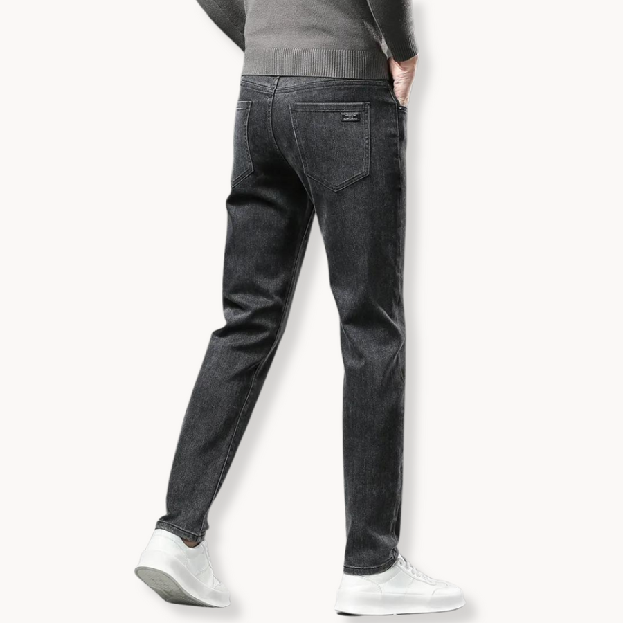 Winter Fleece-Lined Straight - Jeans CAAYWORLD MEN