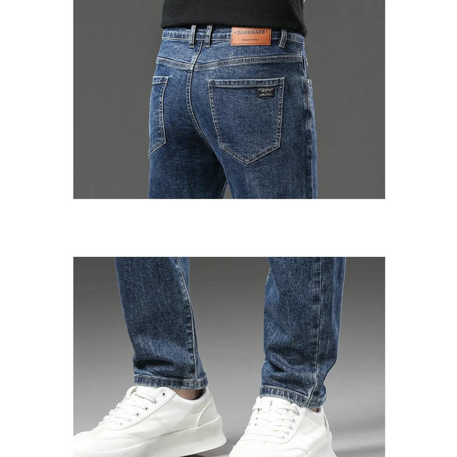 Winter Fleece-Lined Straight - Jeans CAAYWORLD MEN
