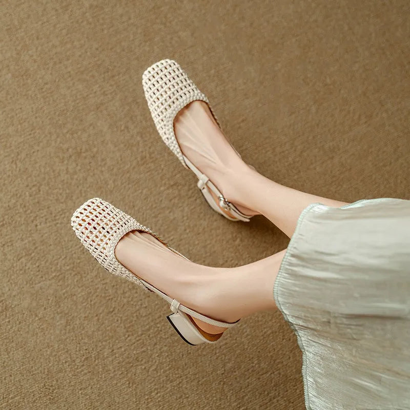 Woven Leather - Heels CAAYWORLD WOMEN