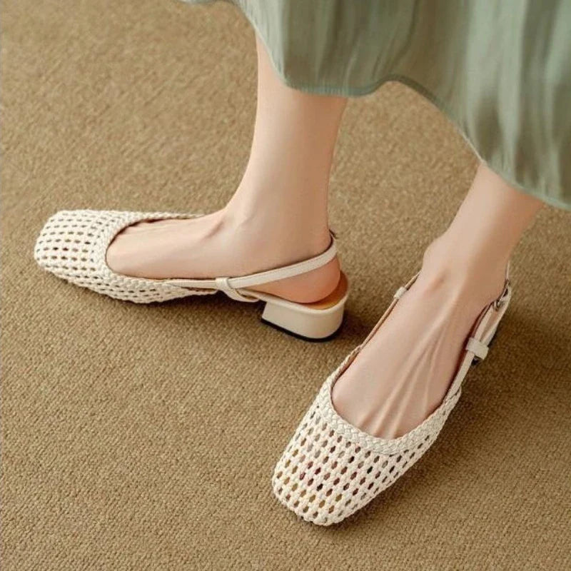 Woven Leather - Heels CAAYWORLD WOMEN
